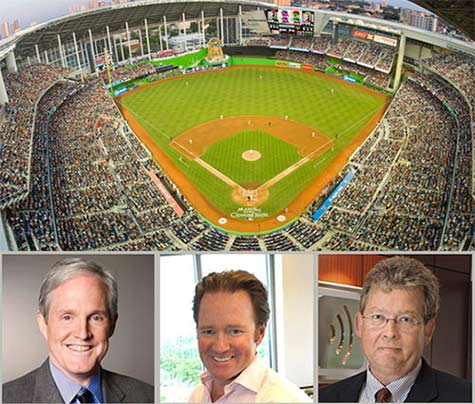 ExteNet Systems, which has a number of valuable DAS systems such as the one in Marlins Stadium in Miami, will have Ross Manire (from left) stay on as CEO. Marc Ganzi will become the company’s Chairman of the Board. Jeffery Stoops, CEO, of SBA Communications backed away from acquiring ExteNet, but hit a home run for SBA, capturing a $150 million profit on its $43 million investment.