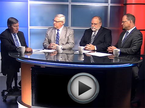 Pictured above during the TIA-produced video are, from left, Jim Maddux, Paul Roberts, John Erichsen and Scott Kisting.