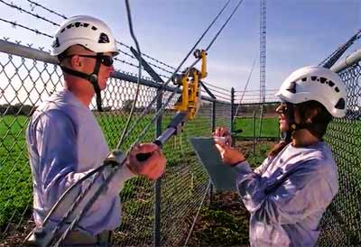 The video provides a number of important tower inspection tips.