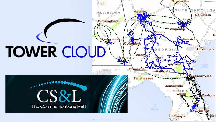 CS&L will pick up Tower Cloud's extensive fiber-to-the-tower network in the Southeast