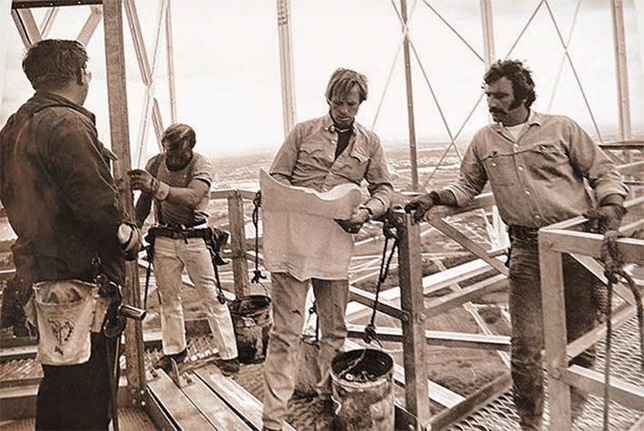 Don Barnard, at right, worked on the Shoreview tower. His brother, Wayne, was killed when the structure collapsed