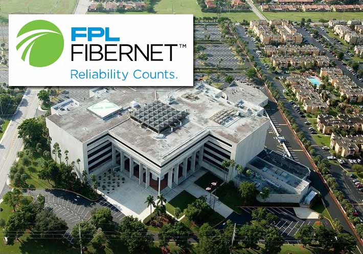 FPL FiberNet's corporate offices are located at the Flagler Corporate Center on West Flagler St., Miami, Fla. The building used to be the headquarters for Florida Power and Light. 