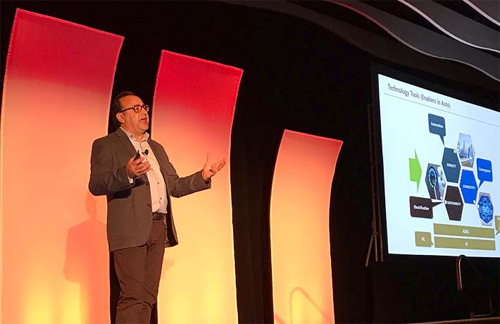 The opening keynote was by Henry Bzeih, Managing Director Connected & Mobility Kia Motors America, who discussed how autonomous vehicles are paving the way alongside obstacles.