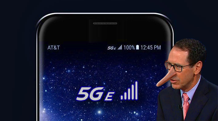 AT&T’s 5G E popped up on some phones through an over the aid update, but Verizon, T-Mobile and Sprint want to Wackamole it back to 4G LTE.
