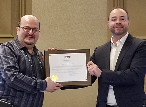 TIA is proud to recognize our outgoing TR-14 #standards engineering committee Vice Chair Mike Malouf for his leadership and more than 30 years of participation in the development of specifications of supporting structures for communications towers. Thank you for your service.