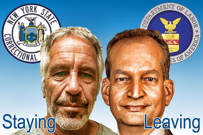 Convicted pedophile Jeffrey Epstein is remaining in jail until his bail hearing. Secretary of Labor Alex Acosta is leaving this week.