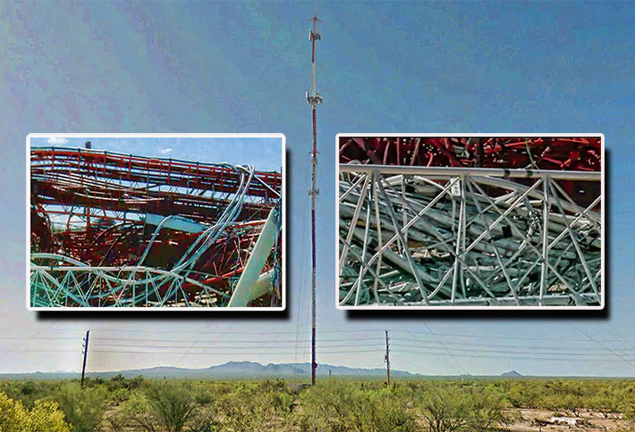 Verizon will be constructed a new tower to replace the 495-foot structure that collapsed in Three Points, Arizona