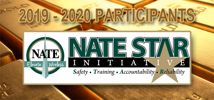 The NATE STAR Initiative is seen as the gold standard for companies desirous of having the best safety program in wireless construction. This program year 160 companies are taking advantage of being on the front lines of safety.