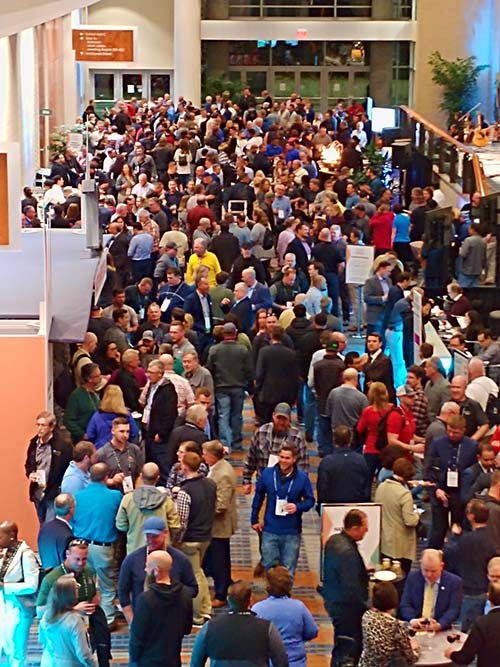 Monday's opening reception saw a full house at the Raleigh Convention Center