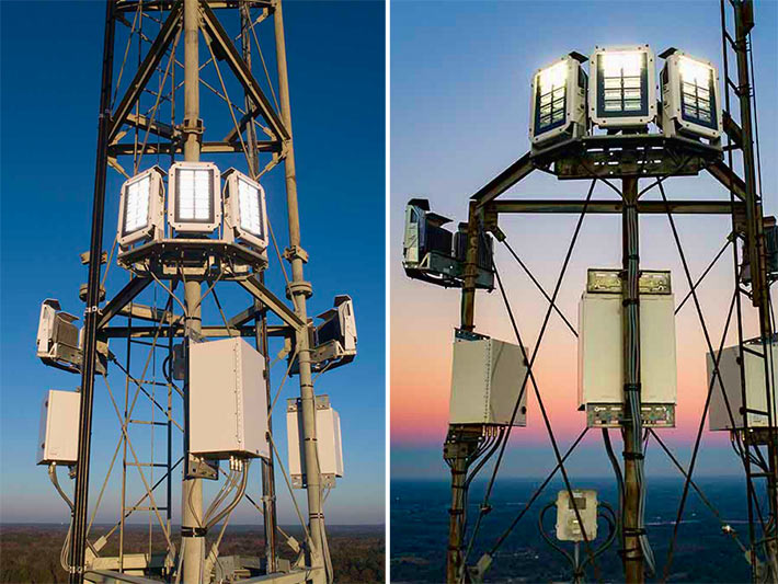 After beta testing on towers in three states, Flash Technology launched a new product for high intensity obstruction applications, the Vanguard® High FTS 270. This product was the first high intensity obstruction lighting system to be certified under new FAA regulations governing infrared / night vision compatibility for obstruction lights.