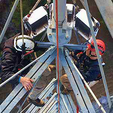 A MayDay tower crew was impressed by how quickly they could install the high intensity units versus other systems