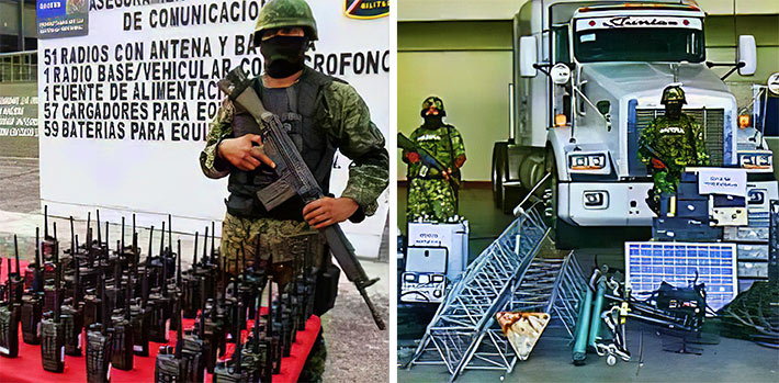 Cartels are getting a free tenancy on many of the Mexico’s macro towers where their networks are hidden from law enforcement. In 2012 the Mexican army seized hundreds of antennas and other network equipment, but there is limited enforcement of “parasite” antennas in past years.
