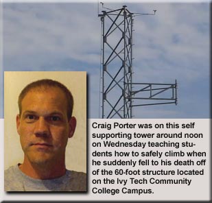 Tower training instructor falls to his death