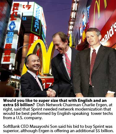 Tower climbers should speak English according to Dish Network Chairman
