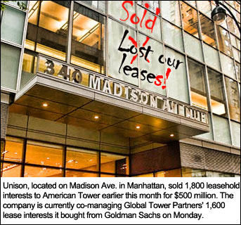 Global Tower Partners buys Goldman Sachs' portfolio