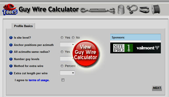 Guy Wire Calculator