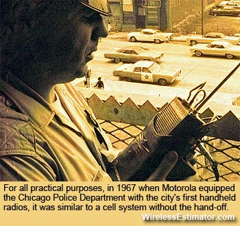 Chicago Police Deparment handhelds assisted Motorola's cell system