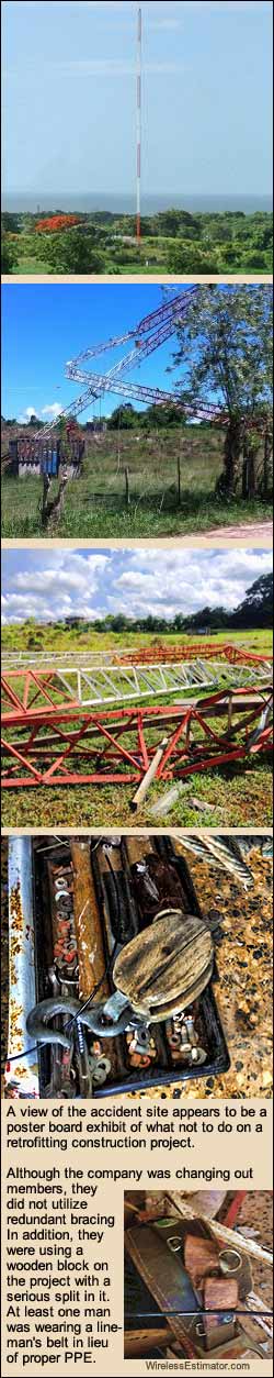 Two tower techs in serious condition following collapse of tower in Puerto Rico