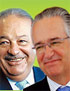 Carlos Salinas and Ricardo Slim, two of the world's richest men