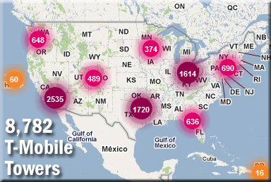 cricket mobile towers