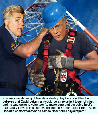 Jay Leno and David Letterman