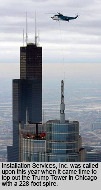 Helicopter Antenna Installation