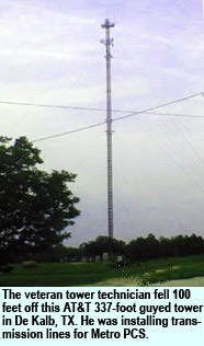 Tower Technician Death Texas