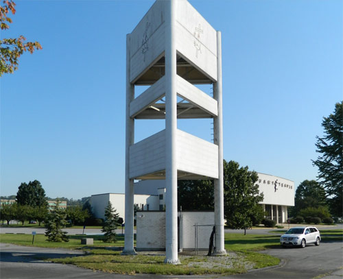 The Calvary Temple tower was constructed in 1989 using the TIA/EIA 222F standard