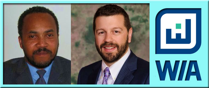 Don Andrew (left) and Zac Champ, two of WIA's key staff members, have been promoted to new positions within the organization.