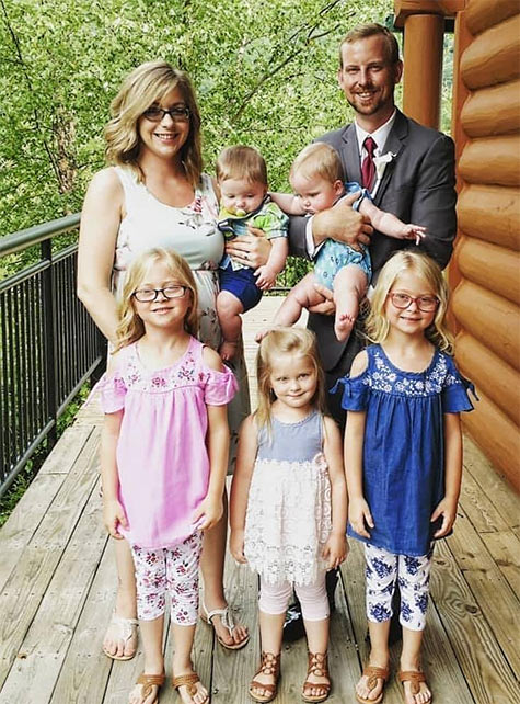 Kenny Wadell, above, passed away Saturday afternoon, leaving behind his wife and five children under the age of seven.