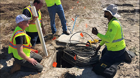 Initial restoration and recovery efforts were responsible for fiber cuts that delayed network recoveries.