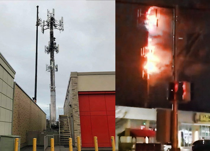 Officials unsure whether Canadian cell tower fire was the work of ...