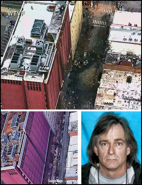 Anthony Warner, above, was identified by DNA to have been in the RV on Christmas morning when it exploded directly in front of the AT&T building. Investigators are trying to identify the reason for the suicide bombing.