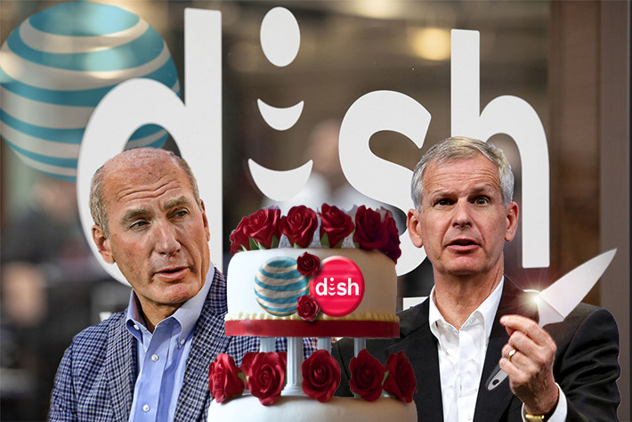 MARITAL MVNO BLISS FOR $500 MILLION A YEAR - AT&T CEO John Stanky, left, and Dish CEO Charlie Egan, inked the 10-year deal for $5 Billlion.