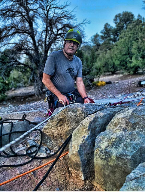 If there's a discipline that requires ropes and harnesses, Pat Barr if proficient in not only recommending the proper products, but is an expert in their usage