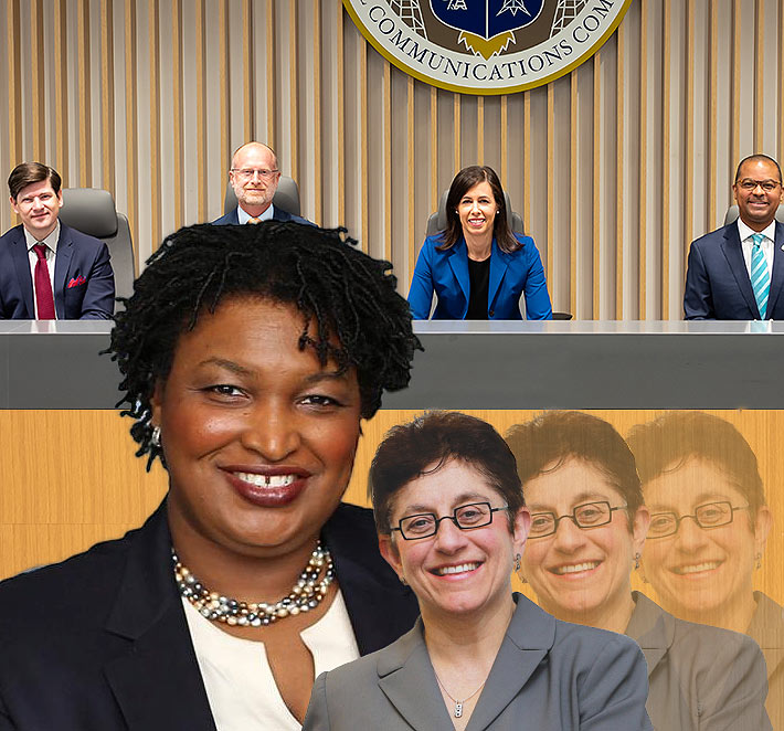 It's been reported by multiple outlets' different resources that Stacey Abrams is vying for Gigi Sohn's FCC seat if she is not confirmed. Sohn's chances could fade away if she is not confirmed this month.