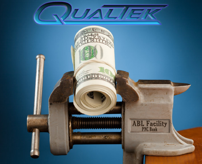 QualTek is squeezed for cash and the company said Friday that 