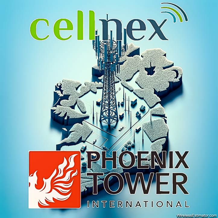 Approximately 1,900 towers were acquired from Cellnex by Phoenix Tower International for $1.1 billion