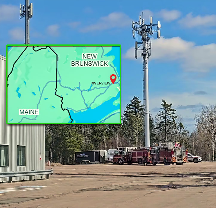 The 22-year-old tower technician fell from this Bell monopole in 