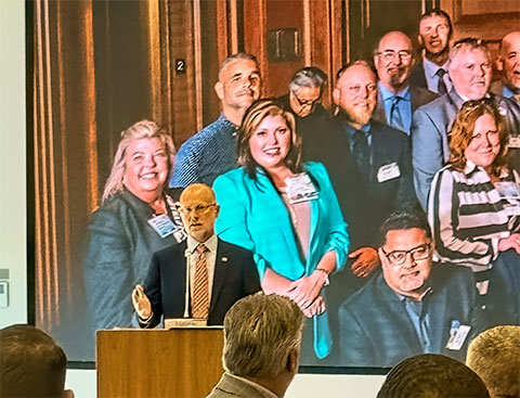 In an X post, FCC Chairman Brendan Carr say, "Great to start the morning off with America’s tower industry. 🇺🇸🇺🇸 Proud to support the hardworking men and women that build our communications networks. Freeing up more spectrum will give these workers, our economy, and America’s national security a big boost.