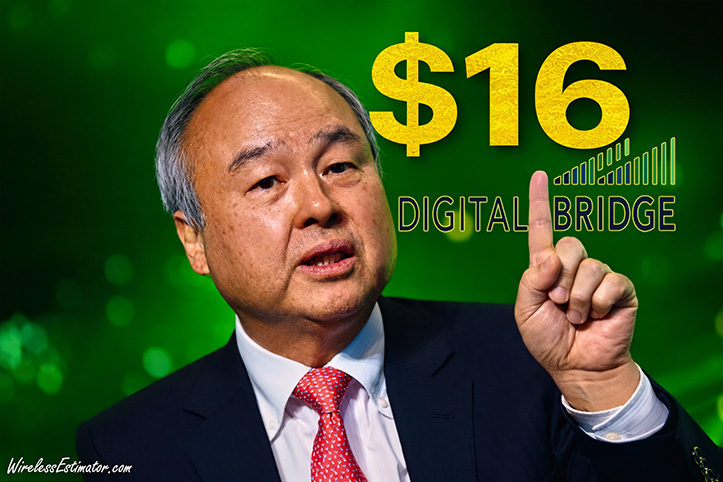 SoftBank founder Masayoshi Son, who informed President Trump recently that he plans to invest as much as $100 billion in the United States, is beginning to put capital behind that pledge, with SoftBank’s proposed $16-per-share bid for Boca Raton, FL-based DigitalBridge, representing roughly a $2.9 billion equity outlay, marking one of the first major investments tied to that commitment in U.S. digital infrastructure.